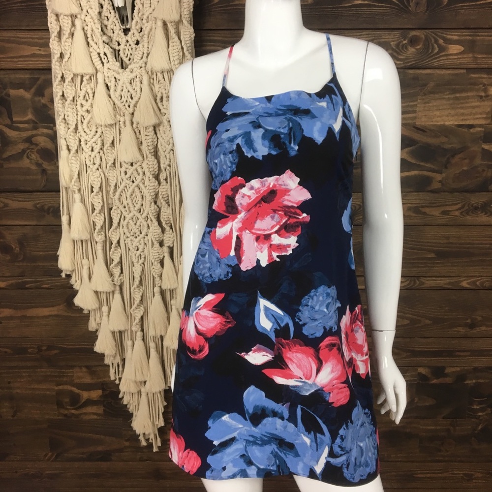 1.‎ State | Floral Dress Racerback Mini Dress - Picture 4 of 7
